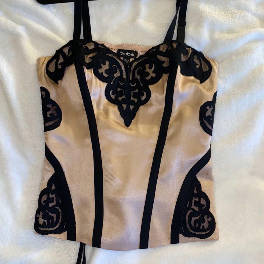 Bebe Nude corset top